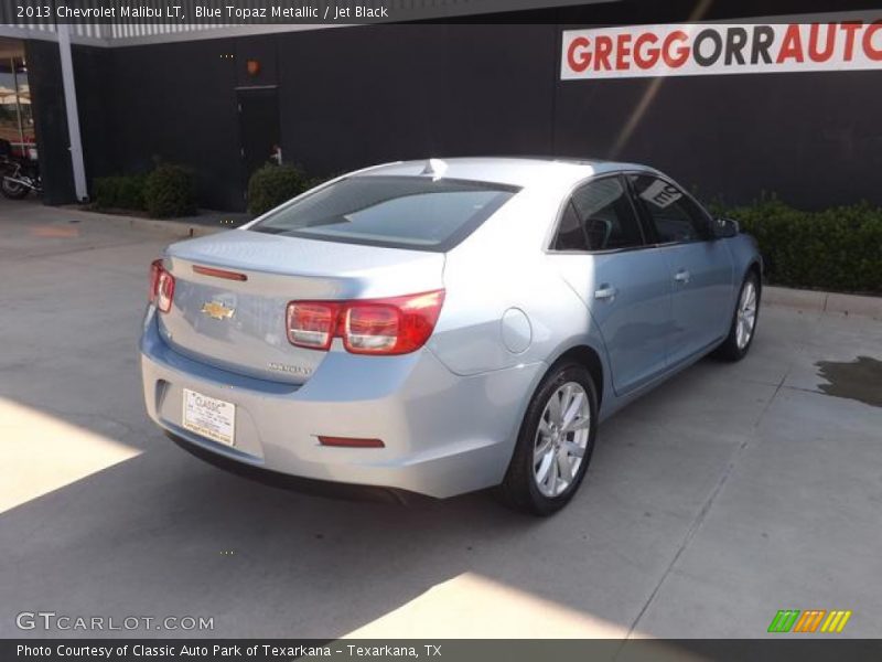 Blue Topaz Metallic / Jet Black 2013 Chevrolet Malibu LT