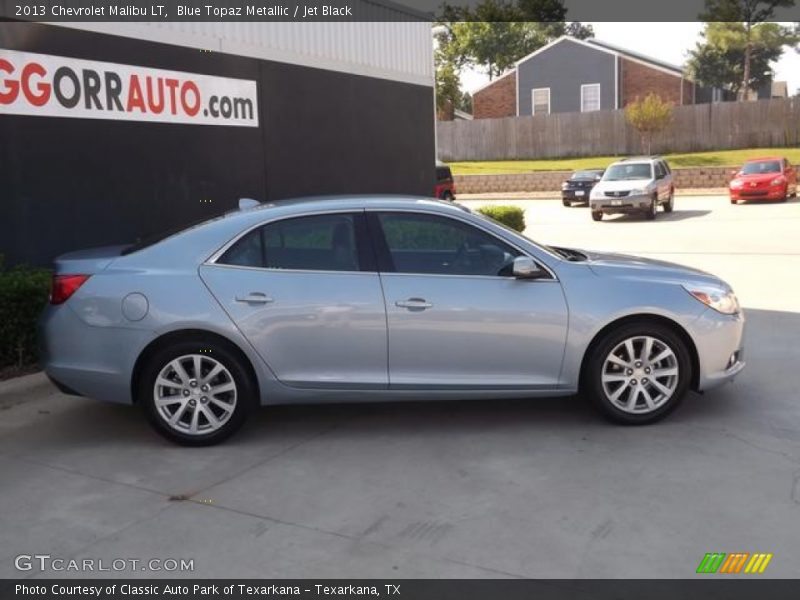 Blue Topaz Metallic / Jet Black 2013 Chevrolet Malibu LT