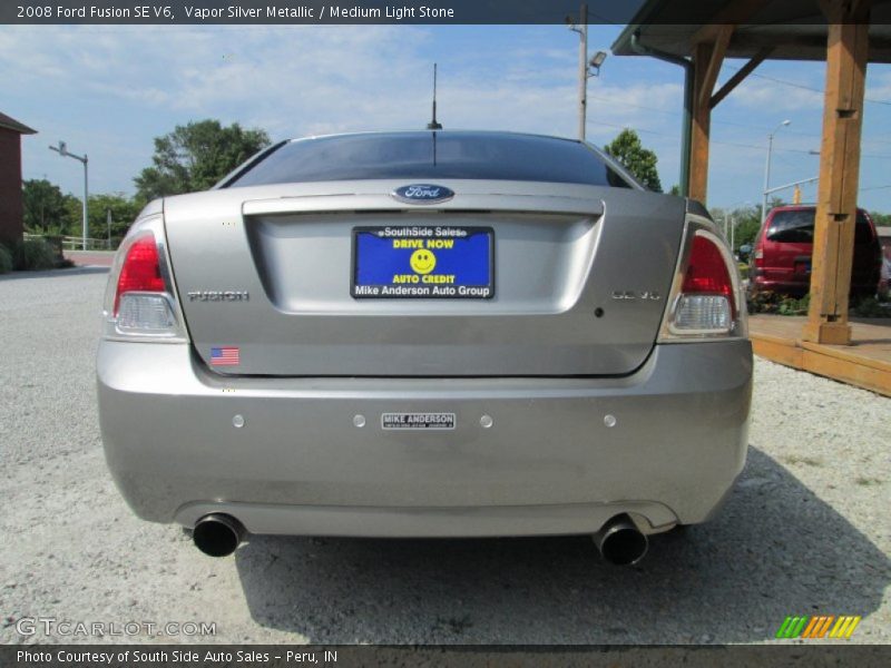 Vapor Silver Metallic / Medium Light Stone 2008 Ford Fusion SE V6