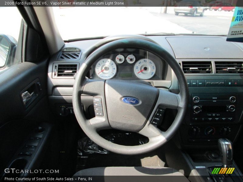 Vapor Silver Metallic / Medium Light Stone 2008 Ford Fusion SE V6