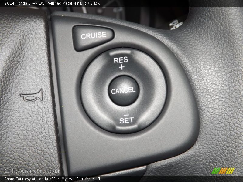 Polished Metal Metallic / Black 2014 Honda CR-V LX