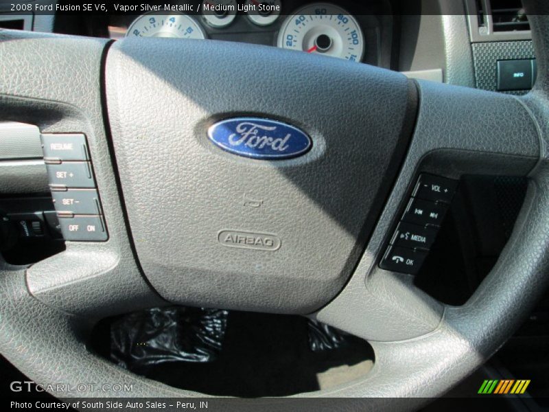 Vapor Silver Metallic / Medium Light Stone 2008 Ford Fusion SE V6