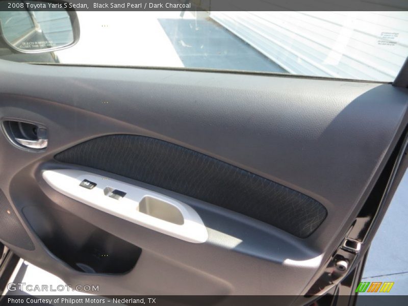 Black Sand Pearl / Dark Charcoal 2008 Toyota Yaris S Sedan