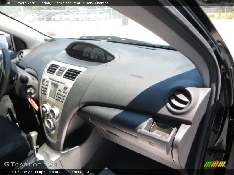 Black Sand Pearl / Dark Charcoal 2008 Toyota Yaris S Sedan
