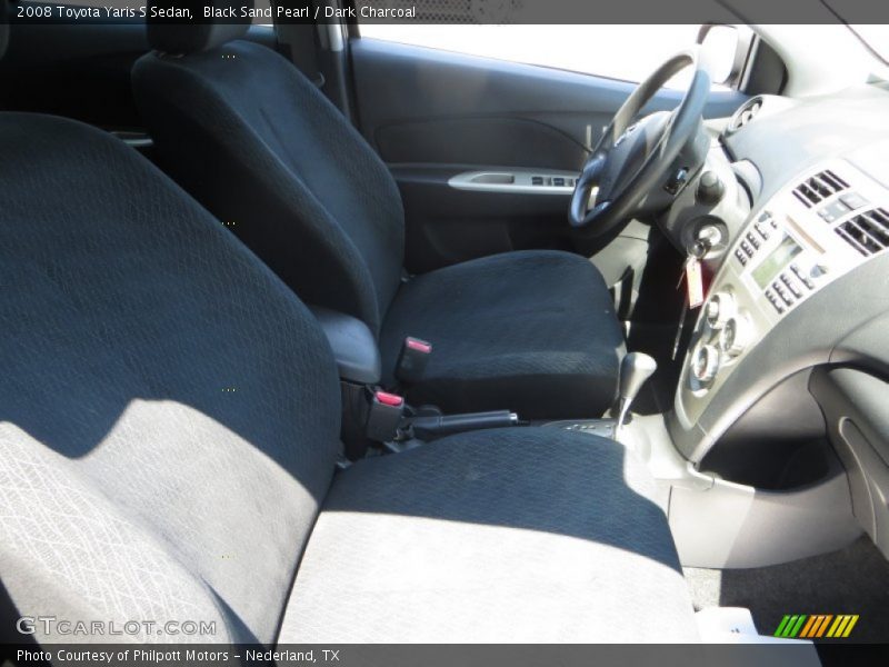 Black Sand Pearl / Dark Charcoal 2008 Toyota Yaris S Sedan
