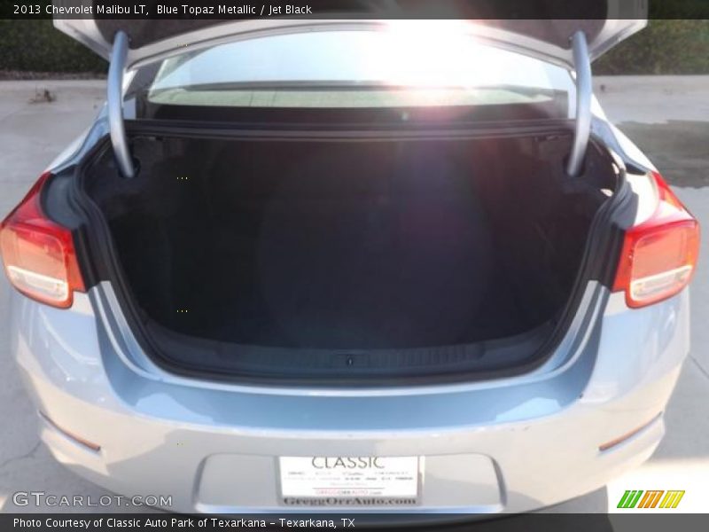 Blue Topaz Metallic / Jet Black 2013 Chevrolet Malibu LT