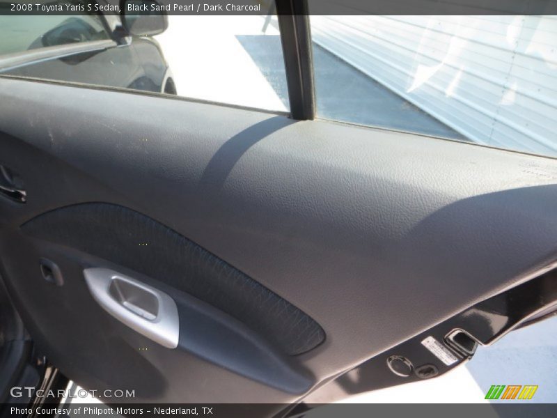 Black Sand Pearl / Dark Charcoal 2008 Toyota Yaris S Sedan