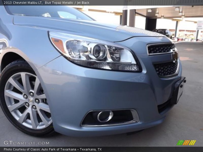 Blue Topaz Metallic / Jet Black 2013 Chevrolet Malibu LT