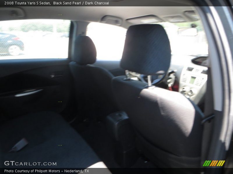 Black Sand Pearl / Dark Charcoal 2008 Toyota Yaris S Sedan