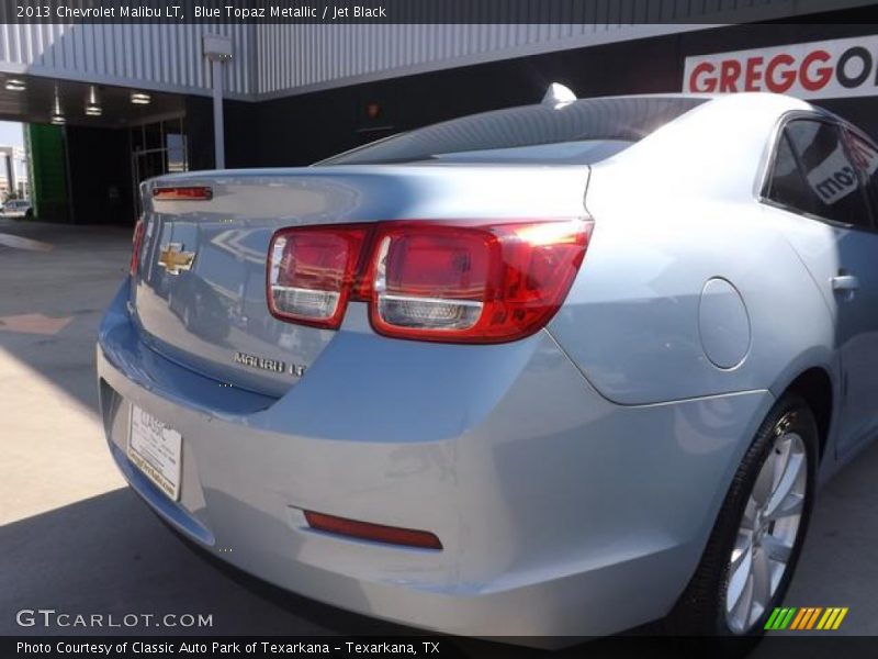 Blue Topaz Metallic / Jet Black 2013 Chevrolet Malibu LT