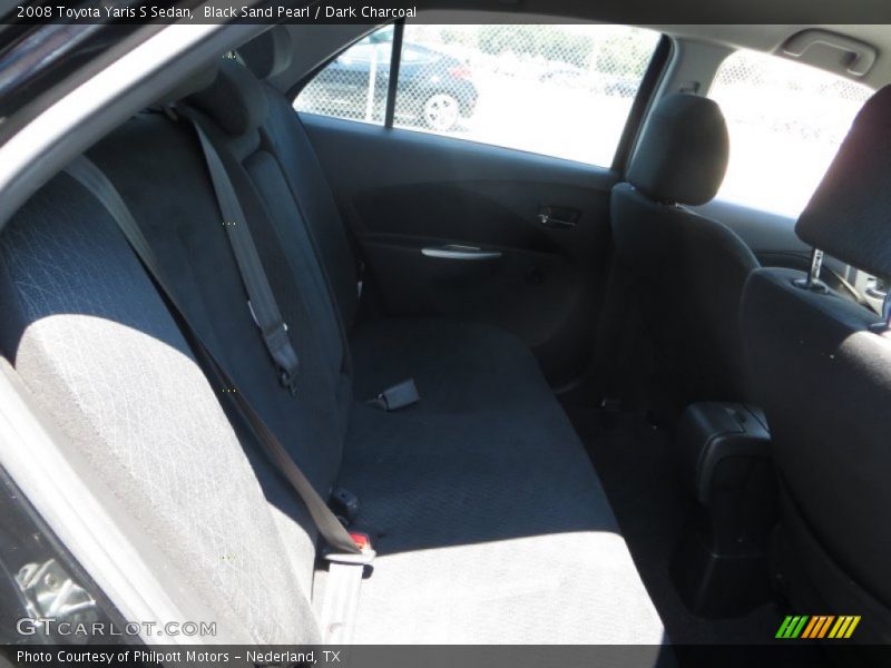 Black Sand Pearl / Dark Charcoal 2008 Toyota Yaris S Sedan