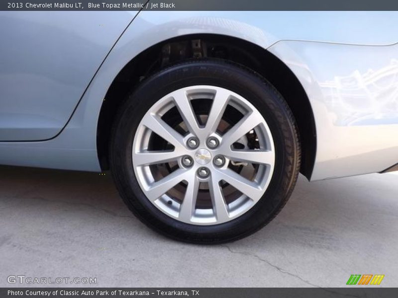 Blue Topaz Metallic / Jet Black 2013 Chevrolet Malibu LT
