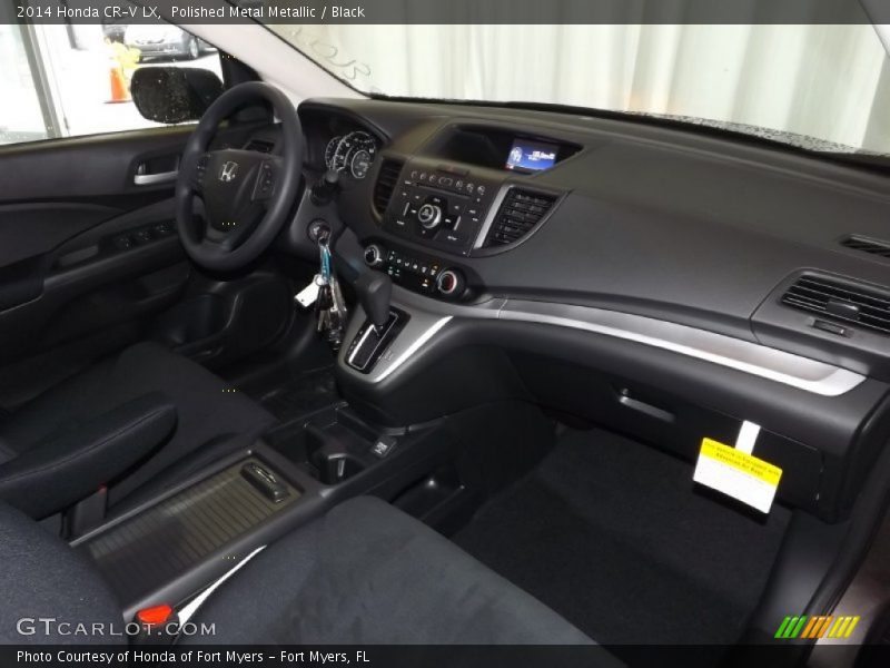 Polished Metal Metallic / Black 2014 Honda CR-V LX