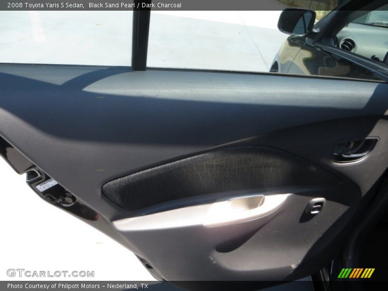 Black Sand Pearl / Dark Charcoal 2008 Toyota Yaris S Sedan