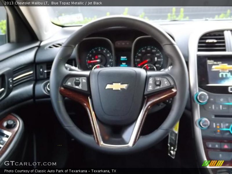Blue Topaz Metallic / Jet Black 2013 Chevrolet Malibu LT