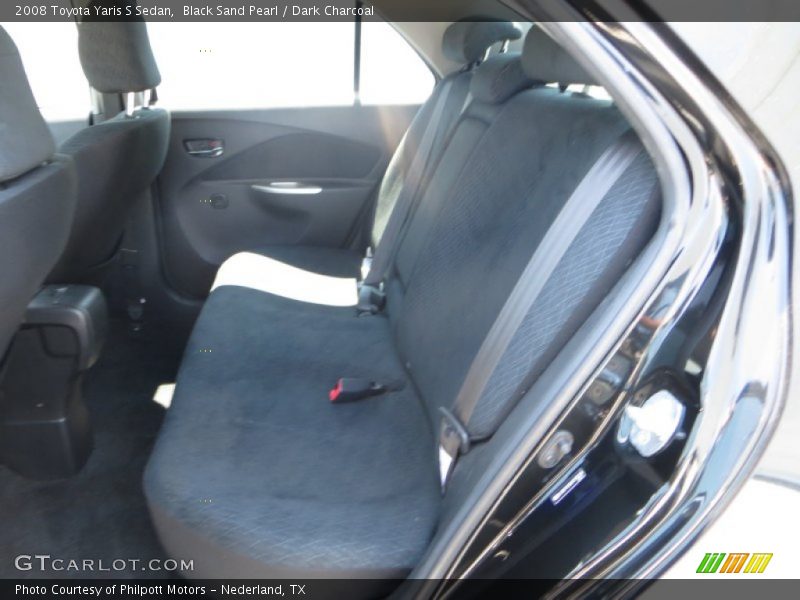 Black Sand Pearl / Dark Charcoal 2008 Toyota Yaris S Sedan