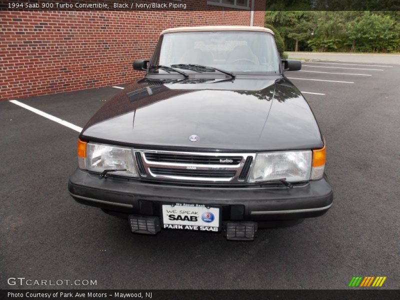 Black / Ivory/Black Piping 1994 Saab 900 Turbo Convertible