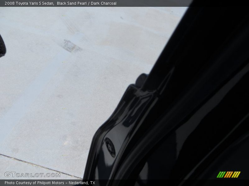 Black Sand Pearl / Dark Charcoal 2008 Toyota Yaris S Sedan
