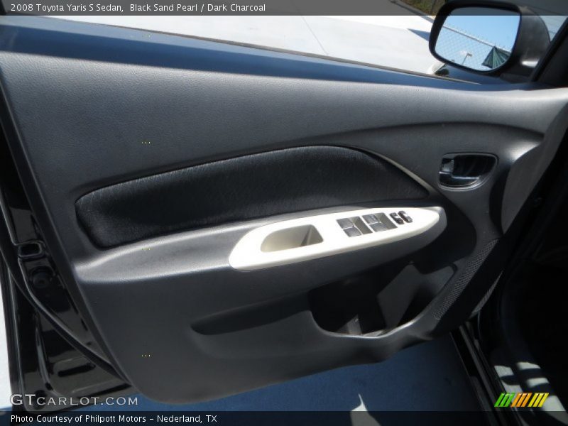 Black Sand Pearl / Dark Charcoal 2008 Toyota Yaris S Sedan