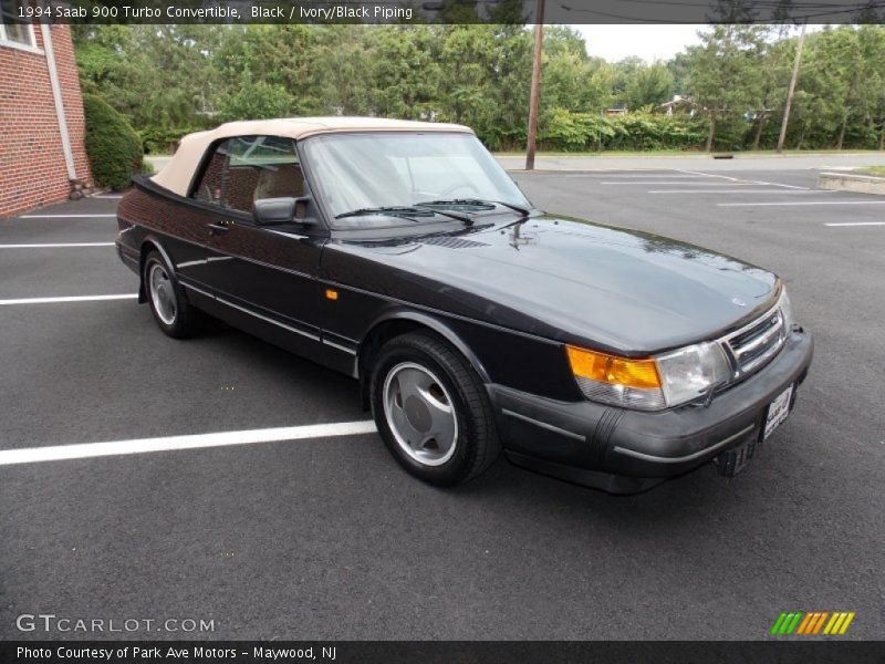 Black / Ivory/Black Piping 1994 Saab 900 Turbo Convertible