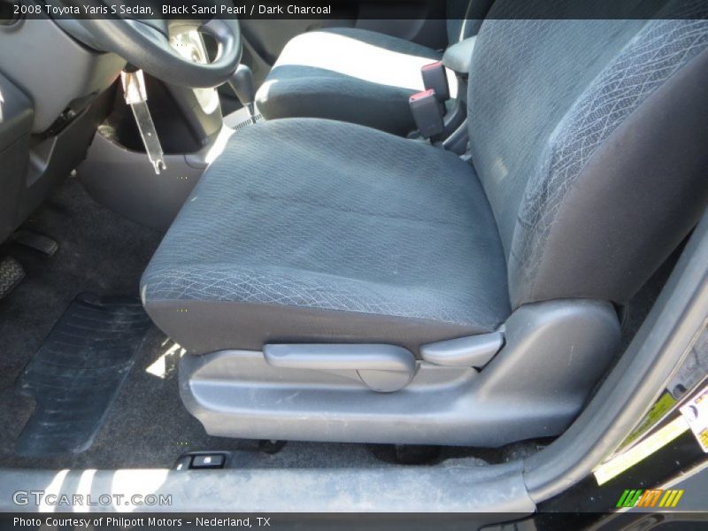 Black Sand Pearl / Dark Charcoal 2008 Toyota Yaris S Sedan