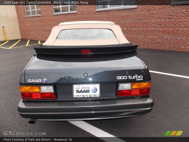 Black / Ivory/Black Piping 1994 Saab 900 Turbo Convertible