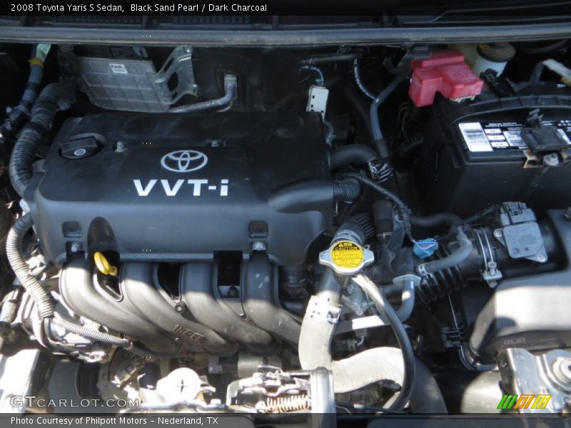 Black Sand Pearl / Dark Charcoal 2008 Toyota Yaris S Sedan