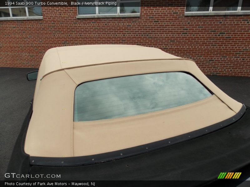 Black / Ivory/Black Piping 1994 Saab 900 Turbo Convertible
