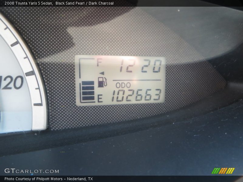 Black Sand Pearl / Dark Charcoal 2008 Toyota Yaris S Sedan