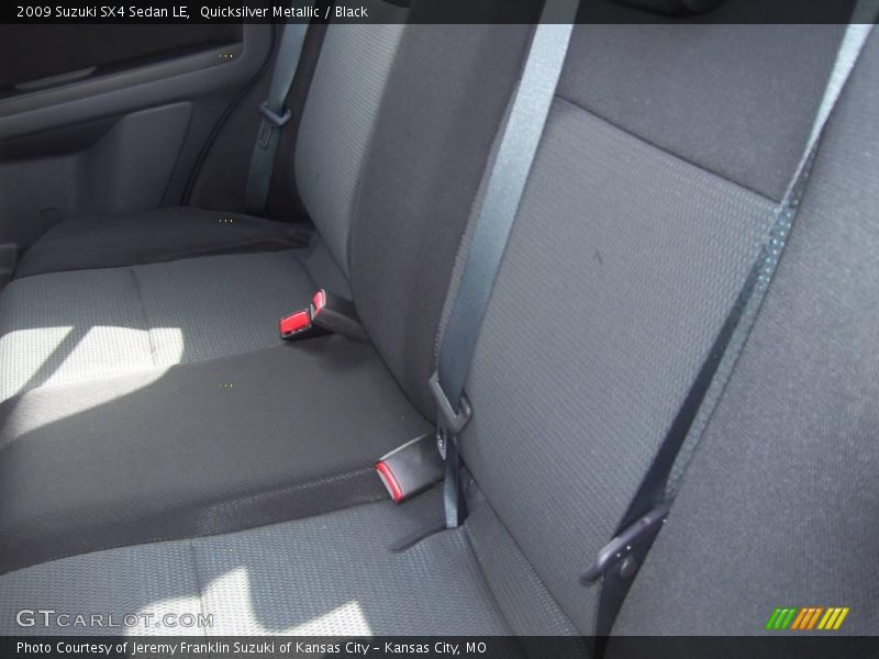 Quicksilver Metallic / Black 2009 Suzuki SX4 Sedan LE