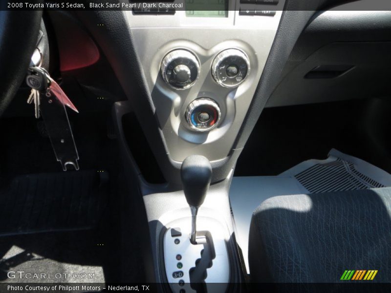 Black Sand Pearl / Dark Charcoal 2008 Toyota Yaris S Sedan
