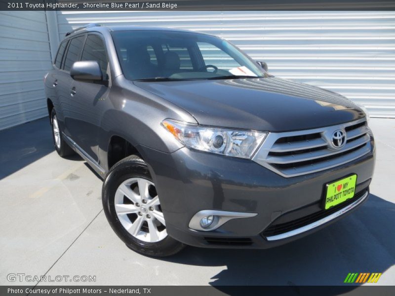 Shoreline Blue Pearl / Sand Beige 2011 Toyota Highlander