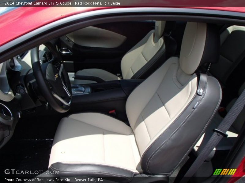 Front Seat of 2014 Camaro LT/RS Coupe