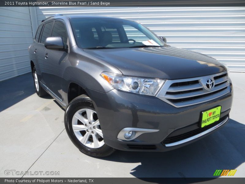 Shoreline Blue Pearl / Sand Beige 2011 Toyota Highlander