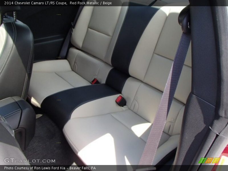 Rear Seat of 2014 Camaro LT/RS Coupe