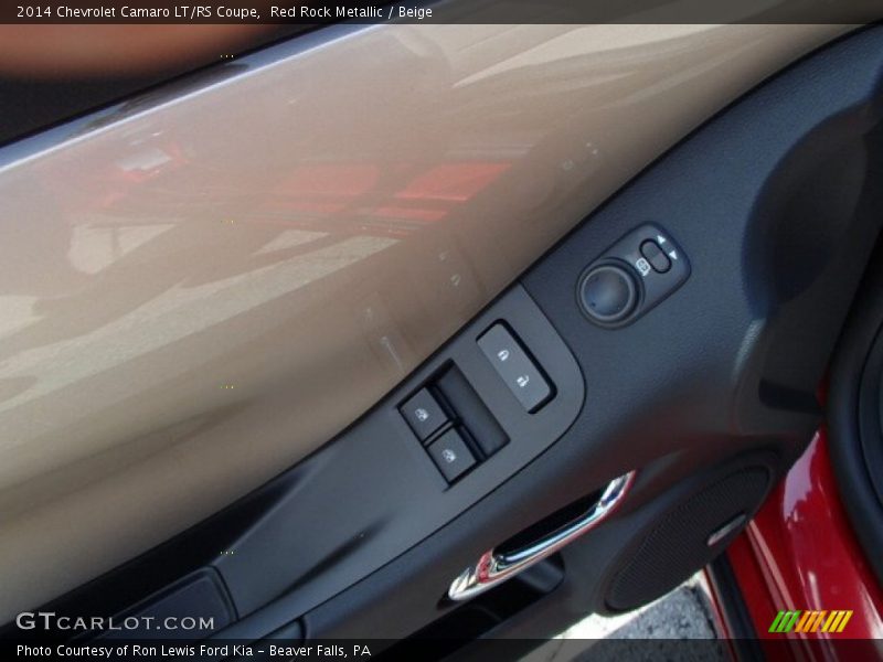 Red Rock Metallic / Beige 2014 Chevrolet Camaro LT/RS Coupe