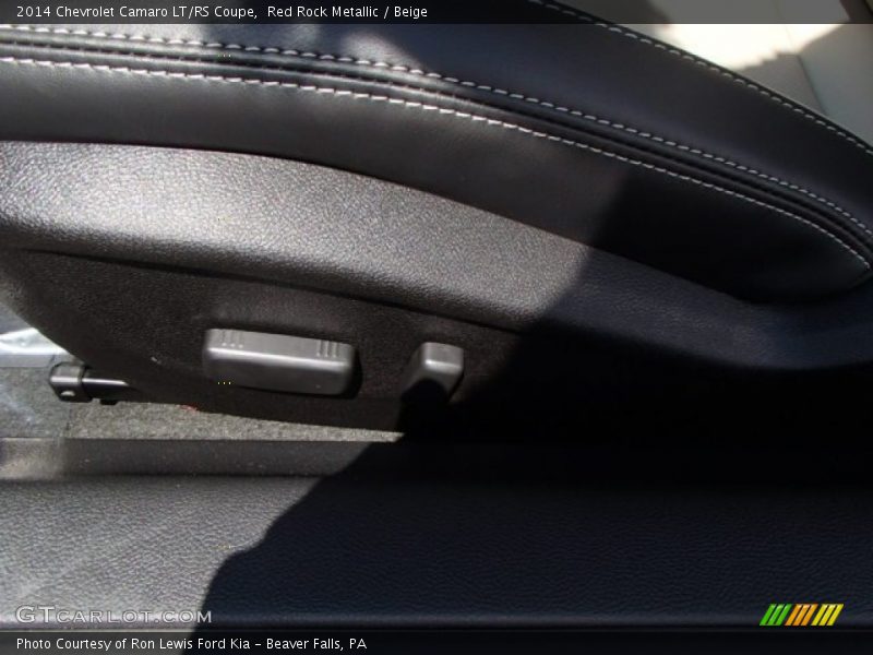 Red Rock Metallic / Beige 2014 Chevrolet Camaro LT/RS Coupe