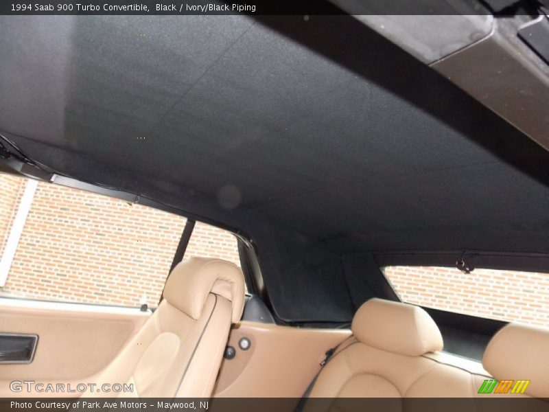 Black / Ivory/Black Piping 1994 Saab 900 Turbo Convertible