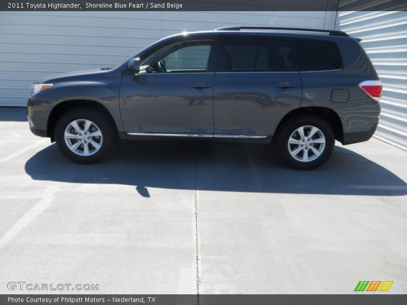 Shoreline Blue Pearl / Sand Beige 2011 Toyota Highlander