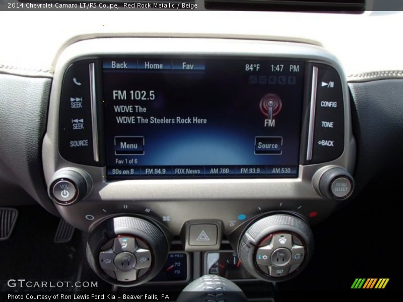 Controls of 2014 Camaro LT/RS Coupe