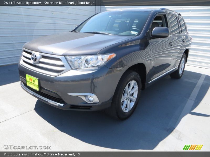 Shoreline Blue Pearl / Sand Beige 2011 Toyota Highlander