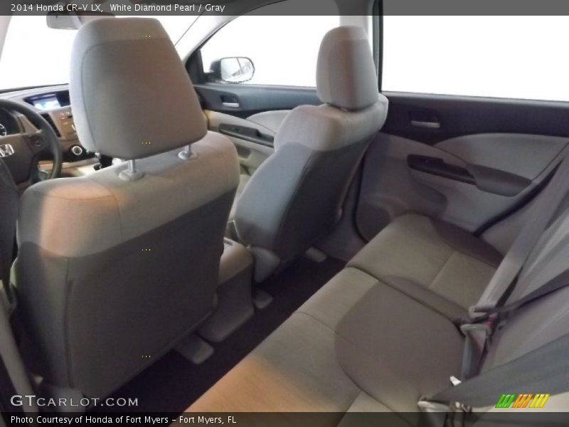 White Diamond Pearl / Gray 2014 Honda CR-V LX