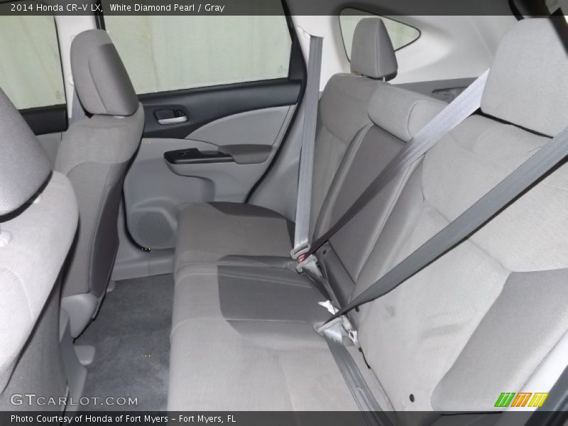 White Diamond Pearl / Gray 2014 Honda CR-V LX