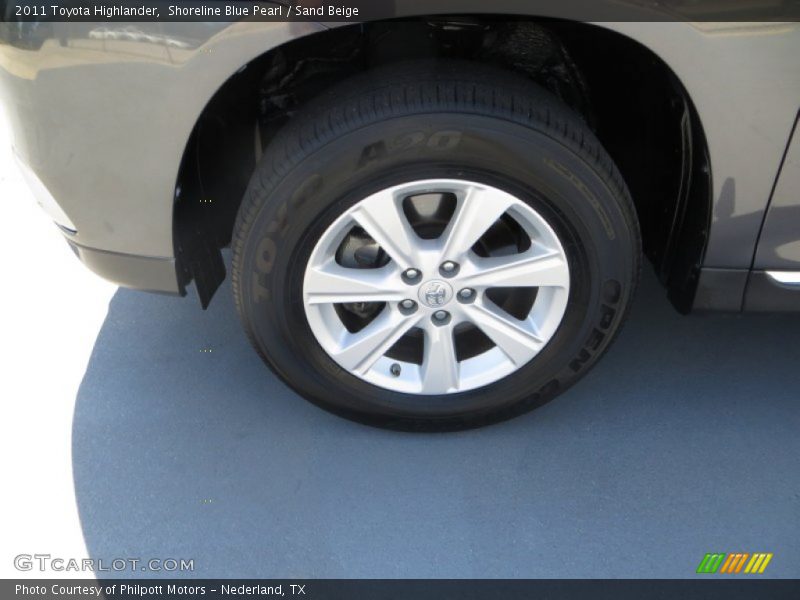 Shoreline Blue Pearl / Sand Beige 2011 Toyota Highlander