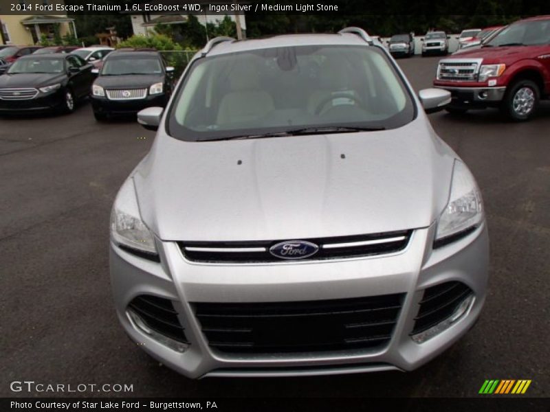 Ingot Silver / Medium Light Stone 2014 Ford Escape Titanium 1.6L EcoBoost 4WD