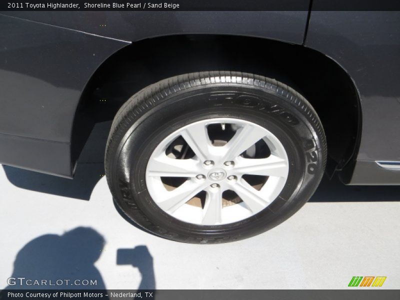 Shoreline Blue Pearl / Sand Beige 2011 Toyota Highlander