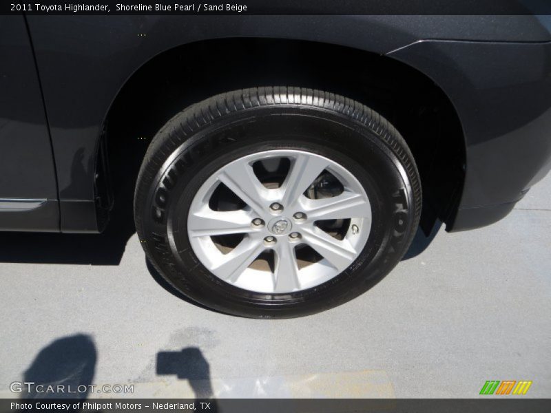 Shoreline Blue Pearl / Sand Beige 2011 Toyota Highlander