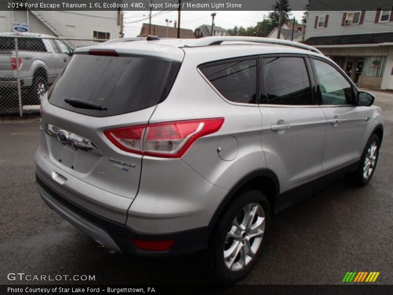 Ingot Silver / Medium Light Stone 2014 Ford Escape Titanium 1.6L EcoBoost 4WD
