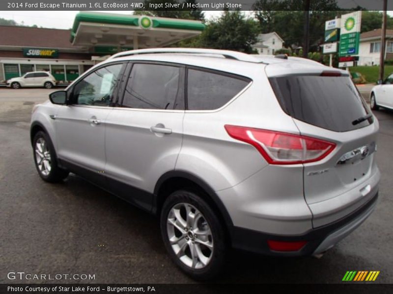 Ingot Silver / Medium Light Stone 2014 Ford Escape Titanium 1.6L EcoBoost 4WD