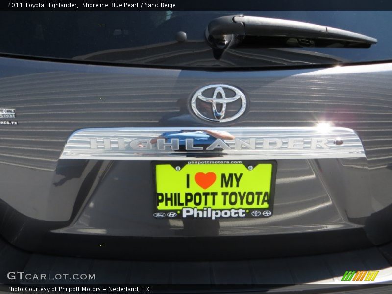 Shoreline Blue Pearl / Sand Beige 2011 Toyota Highlander